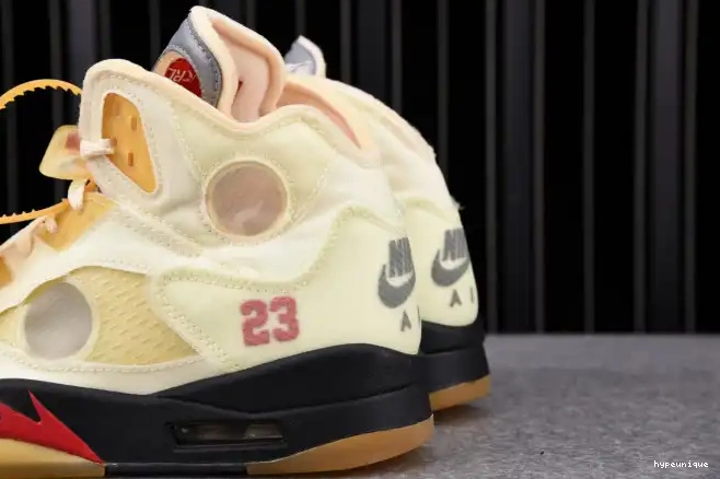 HYPE Jordan 5 Retro OFF-WHITE DH8565-100 Sail 0426